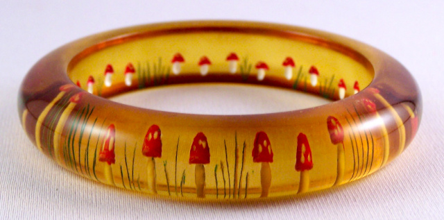 carved bakelite bangle